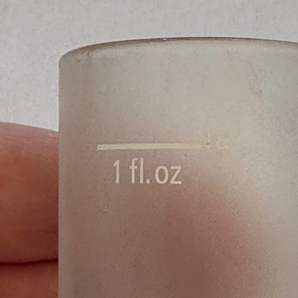 Jägermeister Frosted Shot Glass‎ 1 fl oz Embossed Logo Collectible Barware